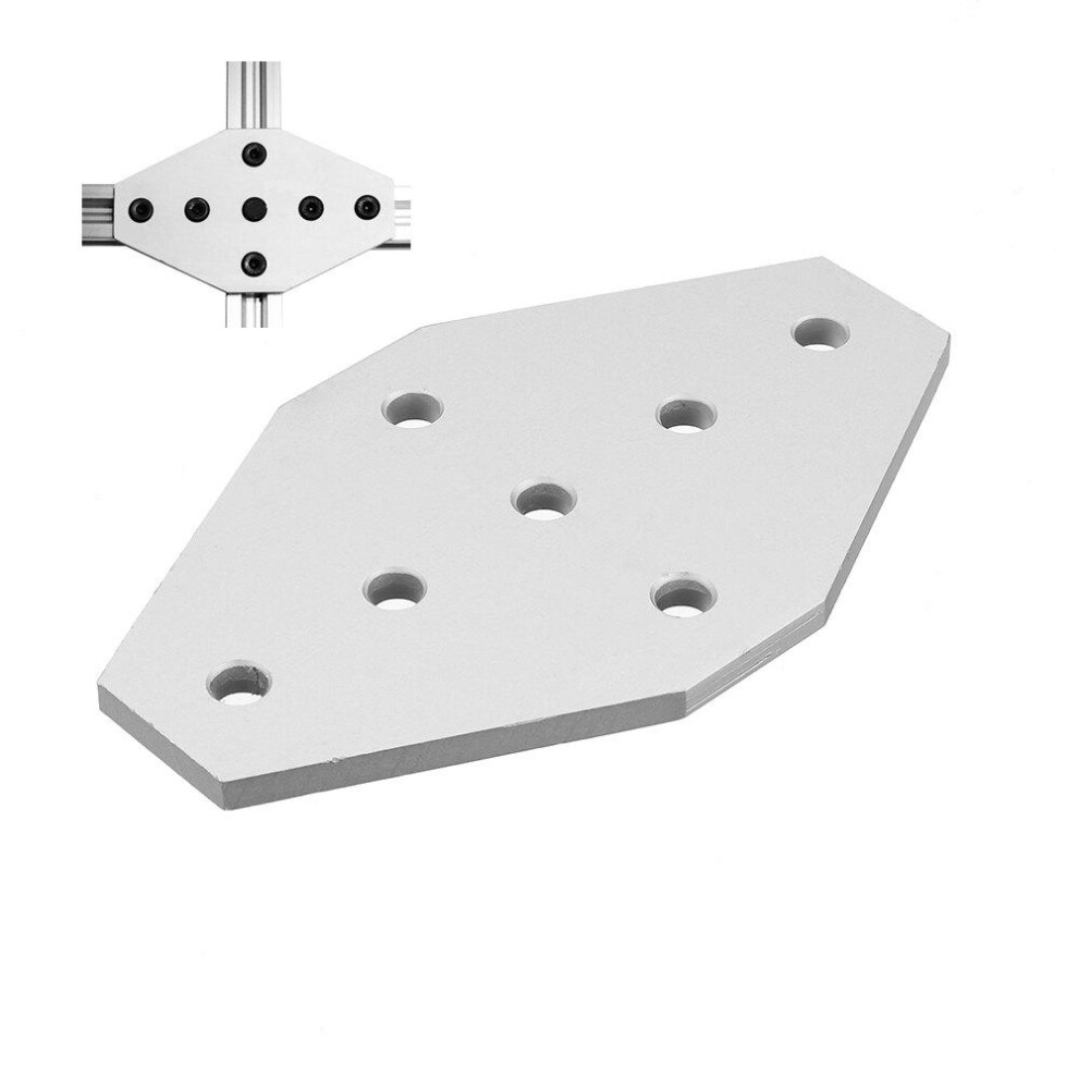 Aluminum 7 Holes Join Plate Corner Bracket For 2020 V-Slot Aluminum Extrusions Profiles Cnc Parts 9078193489439