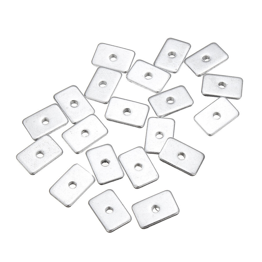 20Pcs M5 Zinc Plated Tee Nuts For 2020 V-Slot Aluminum Profiles Extrusions 9078193490886
