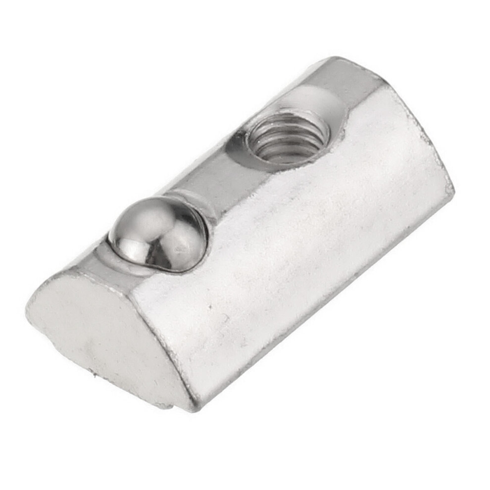 (M3) 50Pcs 20 Series Elastic Nut Round Roll T Slot Spring Nut For 20 Series Aluminum Profile 9078193489187