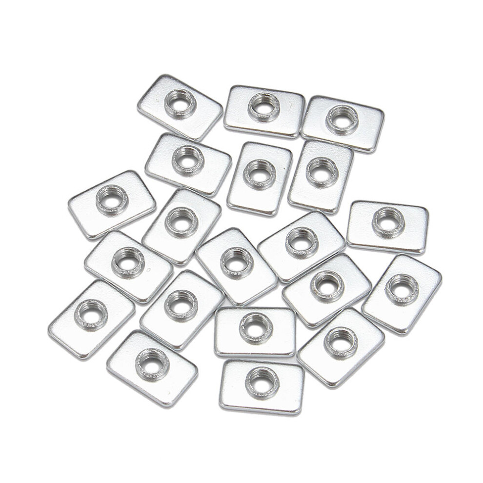 20Pcs M3 Steel Zinc Plated Tee Nuts For 2020 V-Slot Aluminum Profiles Extrusions 9078193511802