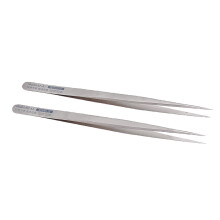 (0.15mm) Non-magnetic Tweezer Anti-static Straight Tip Precision Stainless Steel Forceps Phone Repair Hand Tools Sets