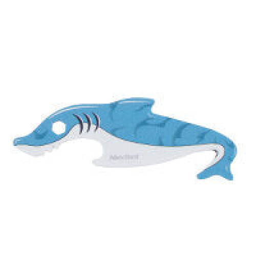 (Blue) Multi-function Box Opener Cutter Sharks Mini Portable EDC Tool Outdoor Camping