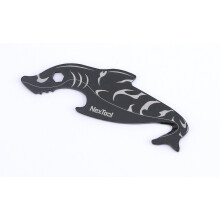 (Black) Multi-function Box Opener Cutter Sharks Mini Portable EDC Tool Outdoor Camping