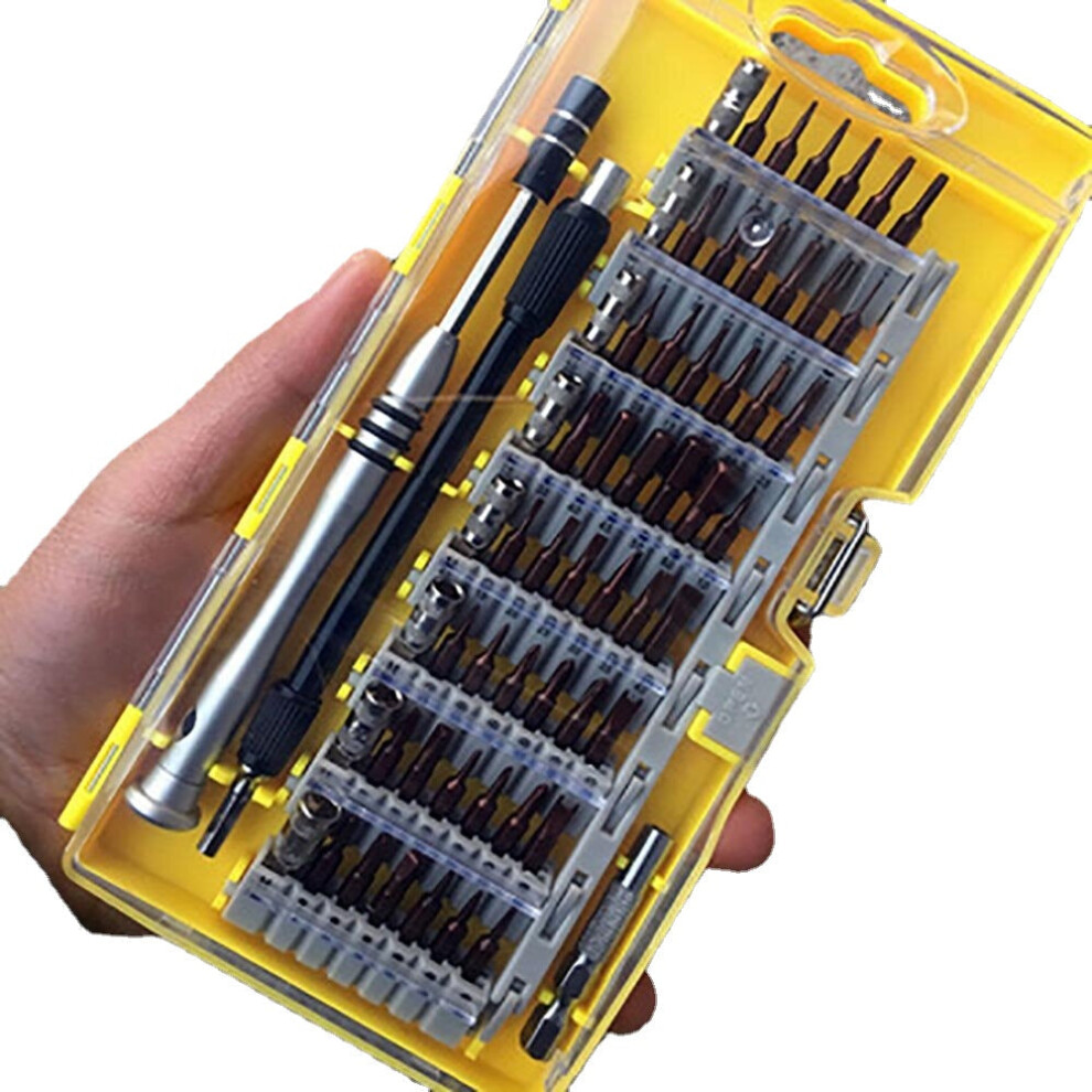 (Yellow) 60 In 1 Screwdrivers Set Digital Product Repair And Disassembly Tool 9078193516258