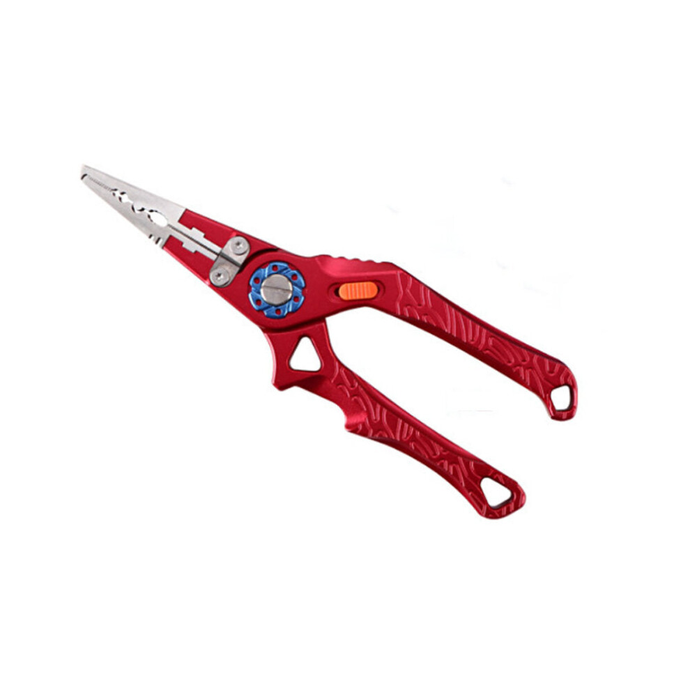 (Red) Multifunctional Fishing Pliers Edc Tactical Pocket Fishing Line Cutter Fishing Equipment Outdoor Camping Hunting 6112212499375