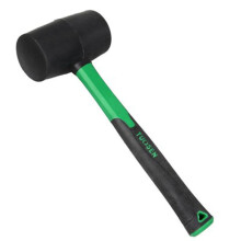 (Black, Large) Rubber Hammer Black Rubber Hammer Decoration Environmental Protection Installation Hammer Multifunctional Rubber Hammer