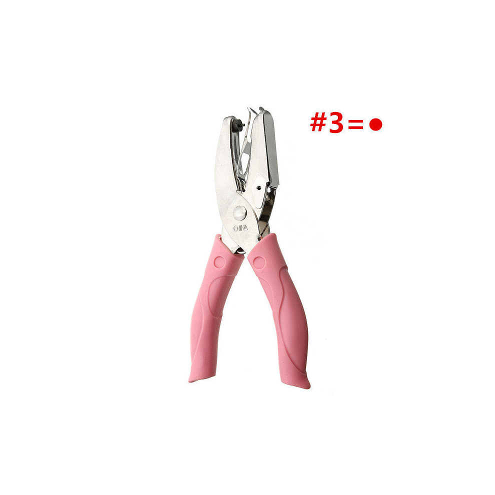 (Small Circle-Shaped) 155mm Stainless Steel Manual Hole Puncher Pliers DIY Hand Tool - 5 Size