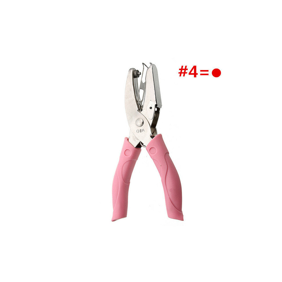(Circle-Shaped) 155mm Stainless Steel Manual Hole Puncher Pliers DIY Hand Tool - 5 Size