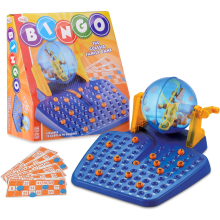 Complete Classic Bingo Game Set, Traditional Family Game, Educational 72 Cards and 90 Numbered Balls for Children and A