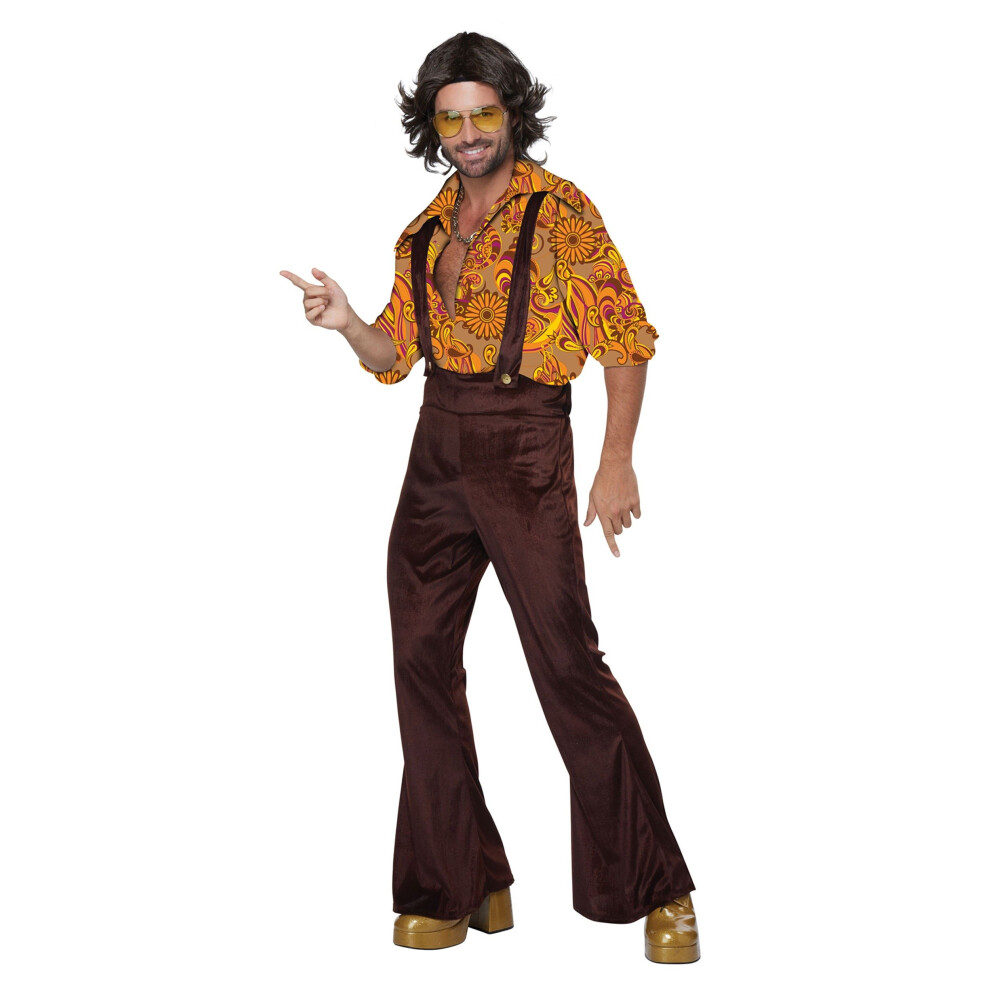 California Costumes Jive Talkin'disco Dude pour homme, marron/dor   , taille M