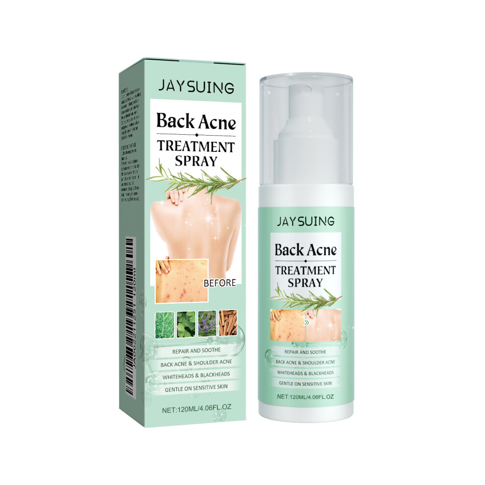 Jaysuing Back Acne Repair Spray, Repair Body Acne Fade Acne Mark Skin Care Spray