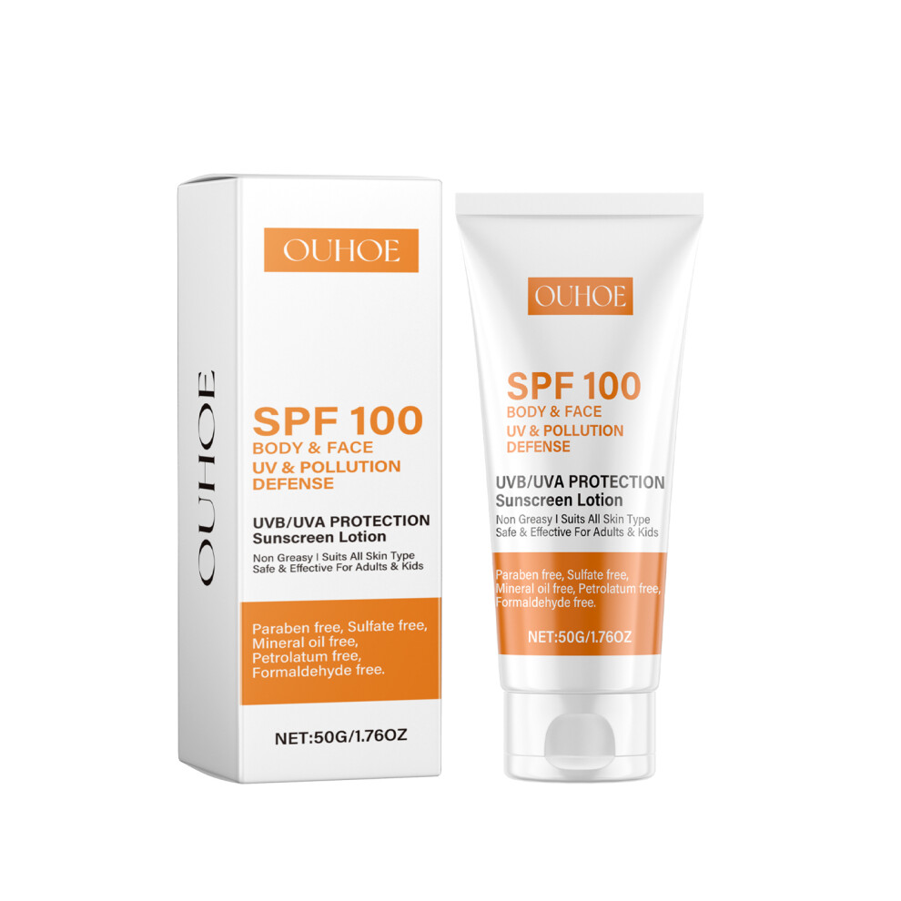 OUHOE Face Protection Lotion Mild Protection UV Repair Sunburn Anti-Wrinkle Clear Protection Cream