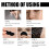EELHOE Black Pig Nose Patch, Bamboo Charcoal Remove Blackhead Acne Tear Nose Mask Patch 6