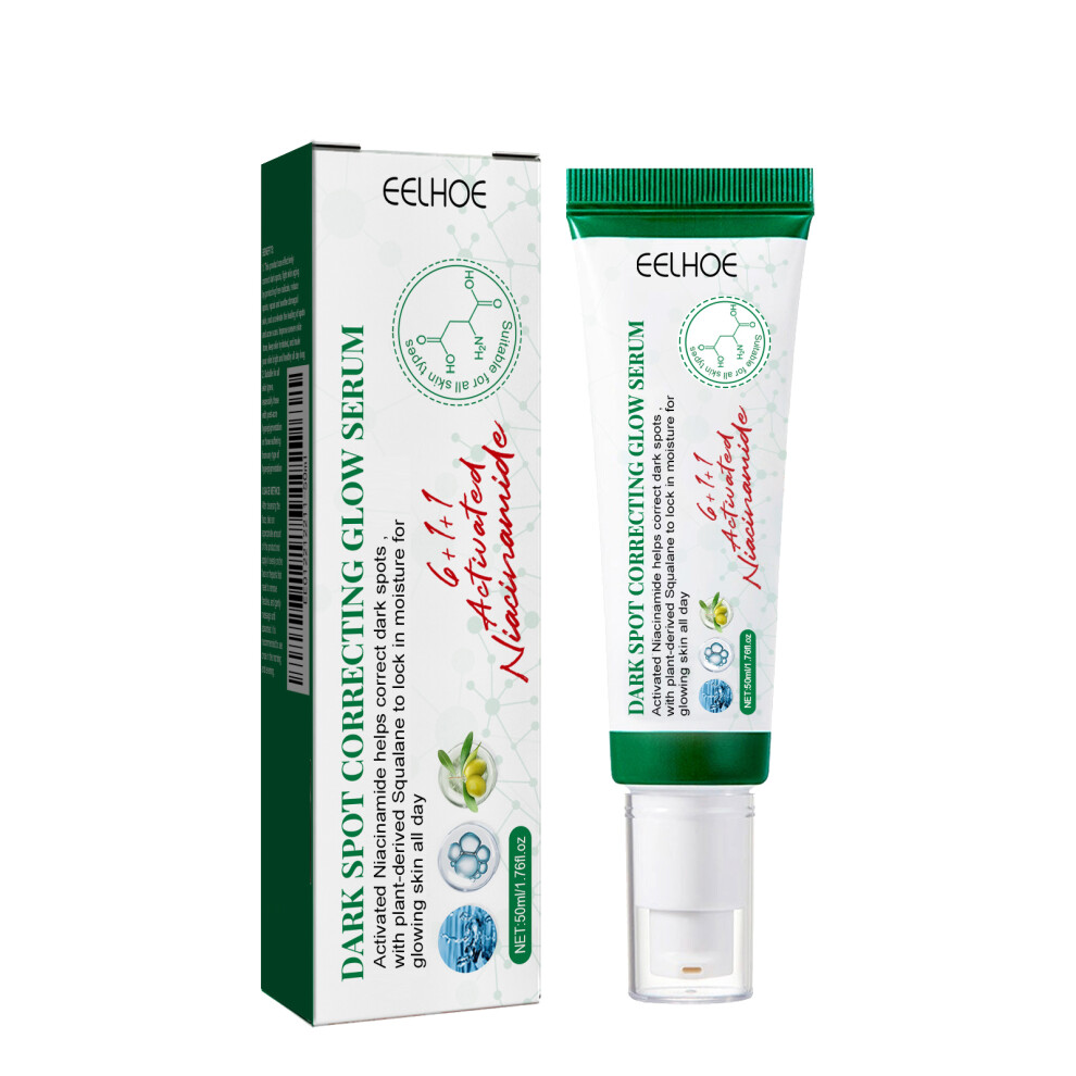 EELHOE Dark Spot Correcting Glow Serum, Beauty Skin Stains Freckles Melanin Repair Dark Skin Care