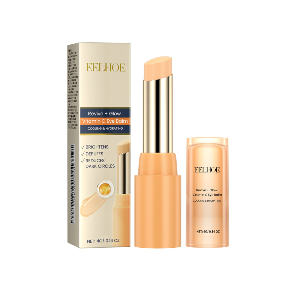 EELHOE Revive + Glow Vitamin C Eye Balm, Dark Circles Repair Moisturizing Firming Eye Cream Stick