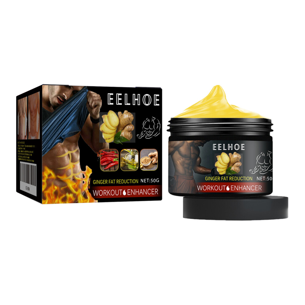 EELHOE Ginger Abdominal Cream For Men And Women Fitness Abdominal Body Skin Moisturizing And Hydrating Massage Cream