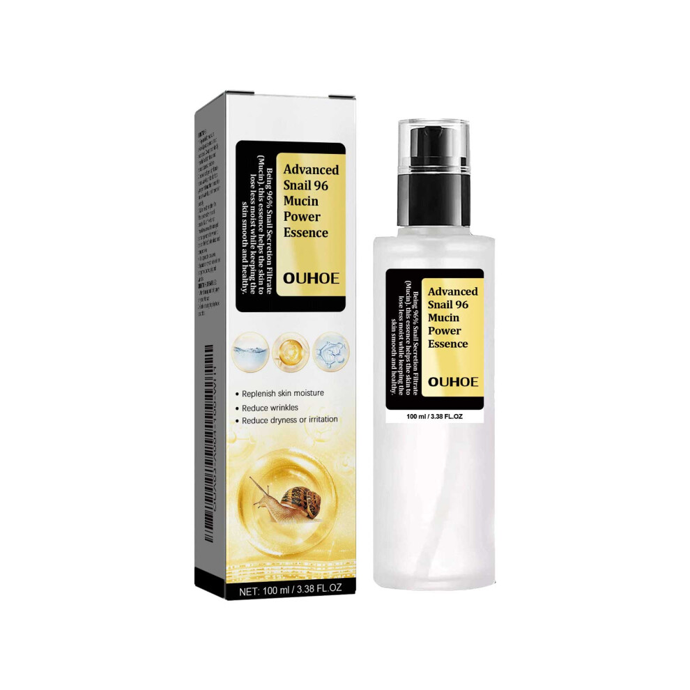 Ouhoe Snail 96 Collagen Power Essence, Repair Skin Barrier Moisturizing And Fading Spots Snail Essence Dark