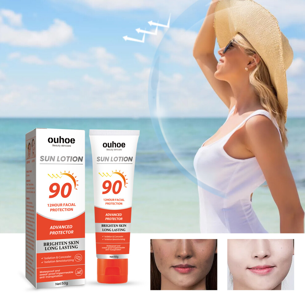 OUHOE Protective Cream, Summer Outdoor UV Protection Refreshing Moisturizing Protective Cream