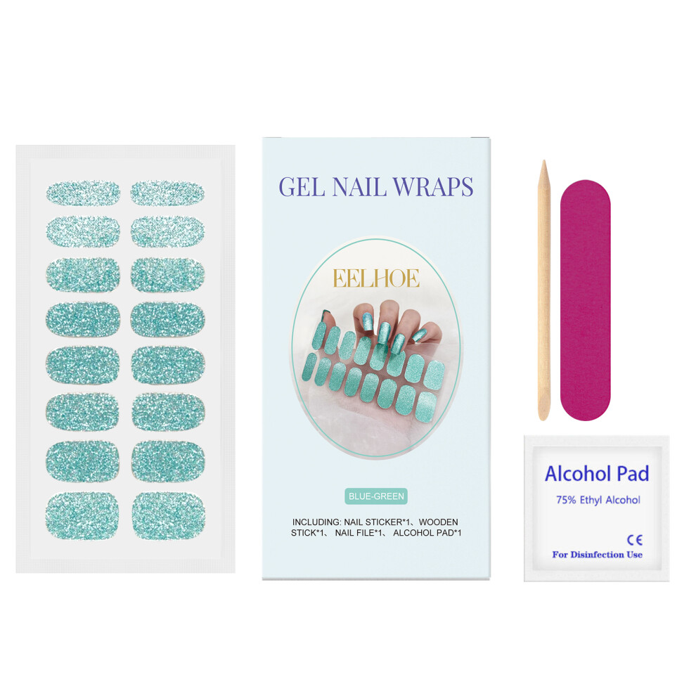 EELHOE Soft Gel Nail Sticker Set Nail Paper Mini Fresh Shimmer Minimalist Soft Nail Sticker