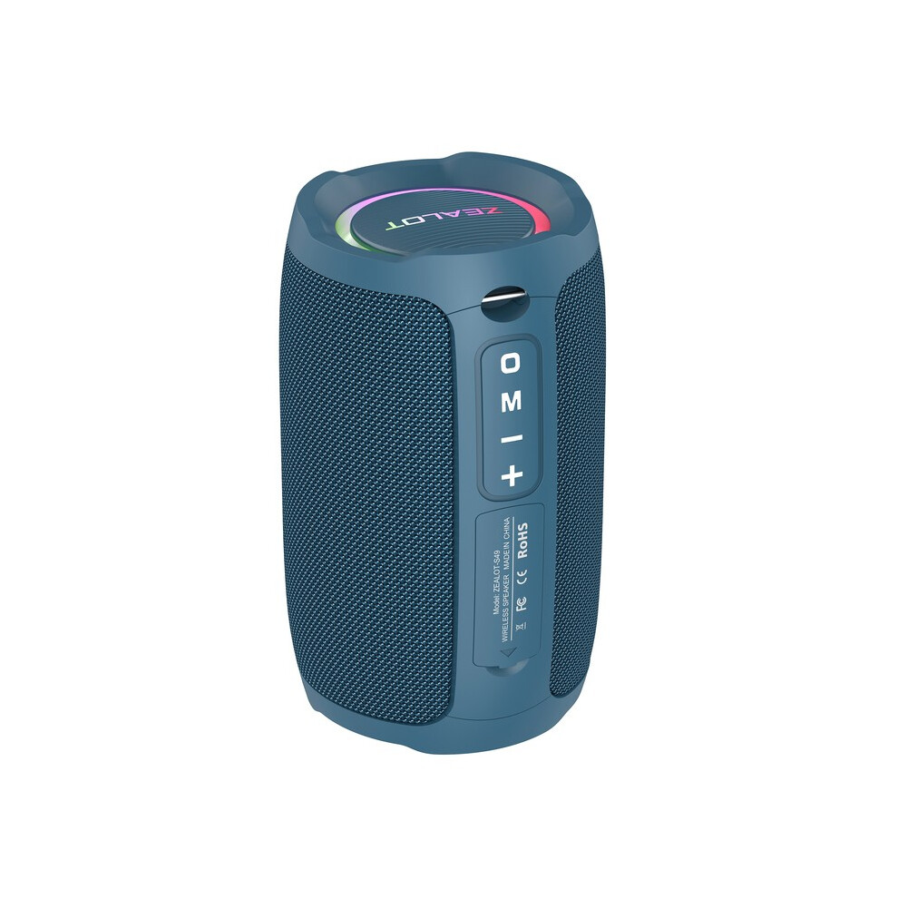 (, Speaker) S49 20W Portable Ourdoor Wireless Subwoofer Speaker,Waterproof Ipx 6,Dual Pairing,3600Mah Battery, 12 Blue 9008532403437