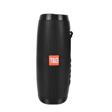 (TG-157-Black) LED Portable Bluetooth Speaker Wireless Subwoofer Dual Bass Column Boombox BT AUX TF Music Play For