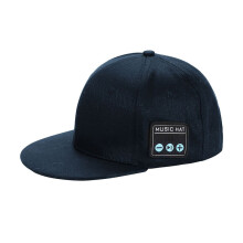 (Blue) Hat with Bluetooth Speaker Wireless Smart Loudspeaker Cap Adjustable Speakers Hat For Outdoor Sport