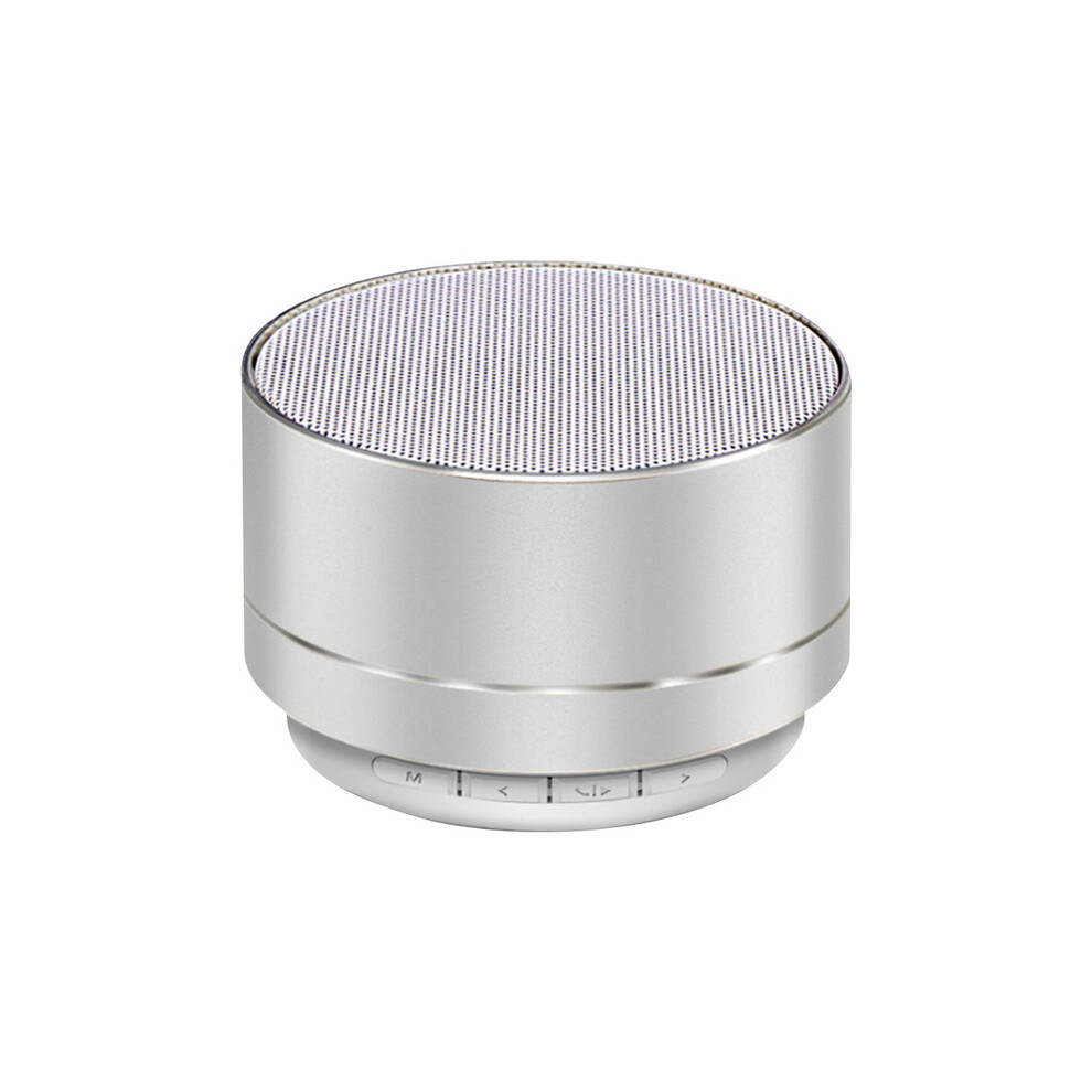 (Silvery) A10 Mini Bluetooth Speaker Portable Wireless Subwoofer Stereo Music Player Led Loudspeaker Support Handsfree 9008532408081