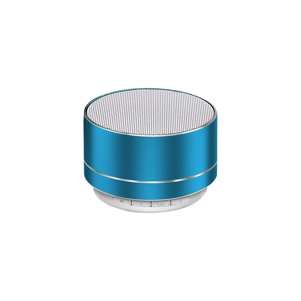 (Bule) A10 Wireless Tooth Speaker Small Steel Gun Subwoofer Portable Mini Gift Card U Disk Tf Outdoor Blue 9008532407947