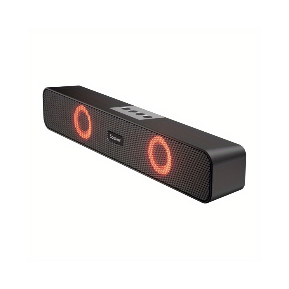 () Bluetooth Led 4D Surround Speaker Home Theater Sound System Computer Soundbar For Tv Subwoofer Black/Light 9008532406544