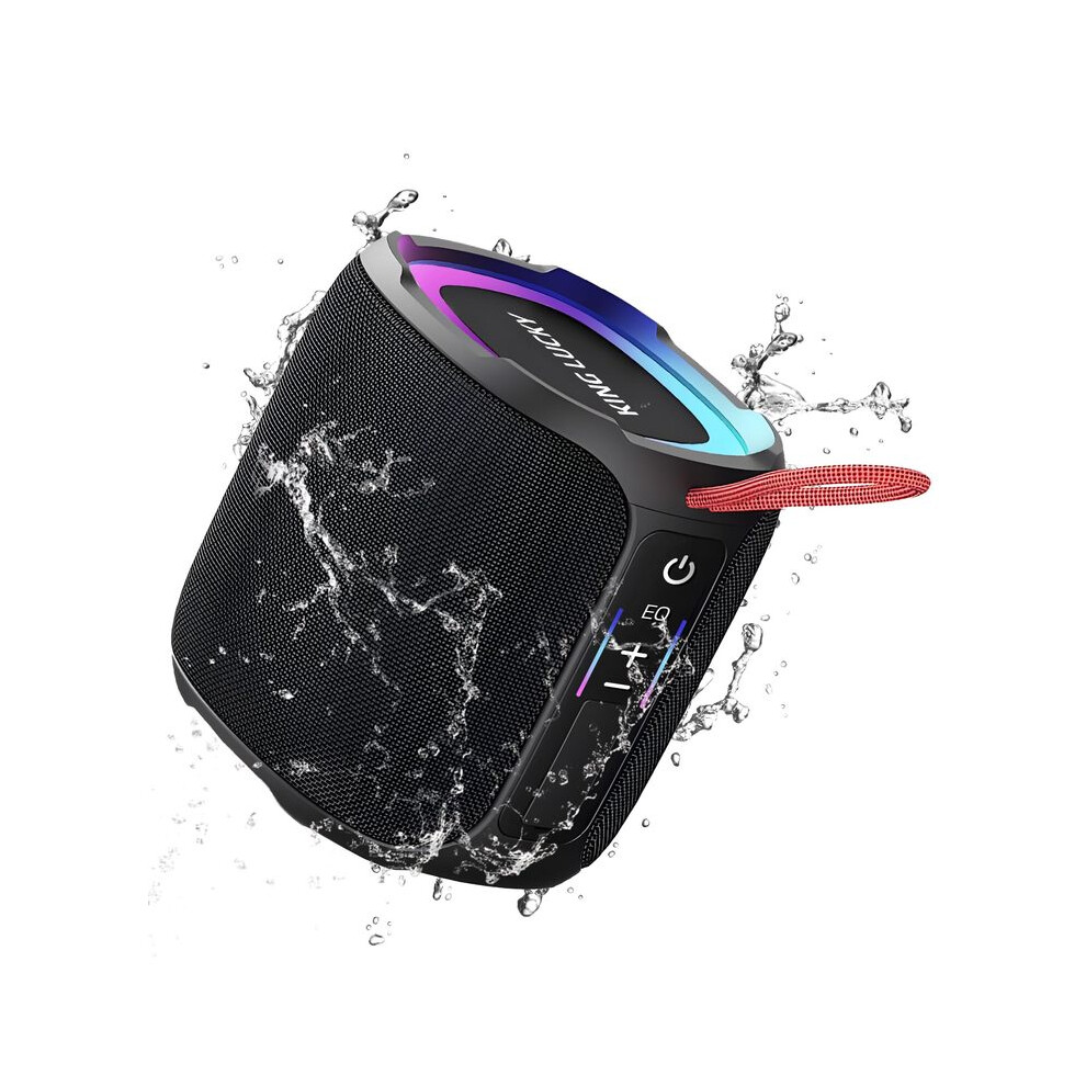 (Black) Kinglucky K50 Portable Wireless Bluetooth Speakers Ipx7 Waterproof Outdoor Speaker With 30W Loud Stereo Black 9008532408326