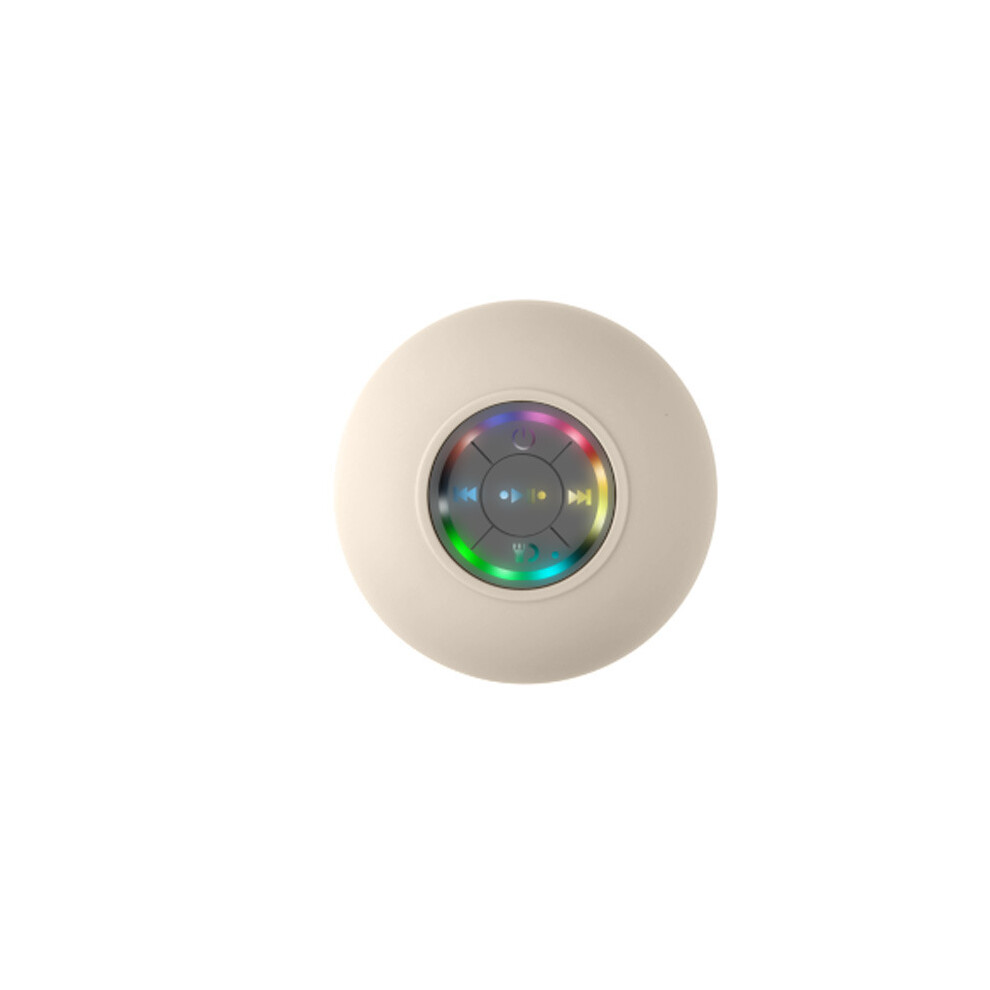 () Mini Bluetooth Speaker Waterproof Bathroom Audio Wireless Shower Speakers Rgb For Phone Soundbar White/Light 9008532406063
