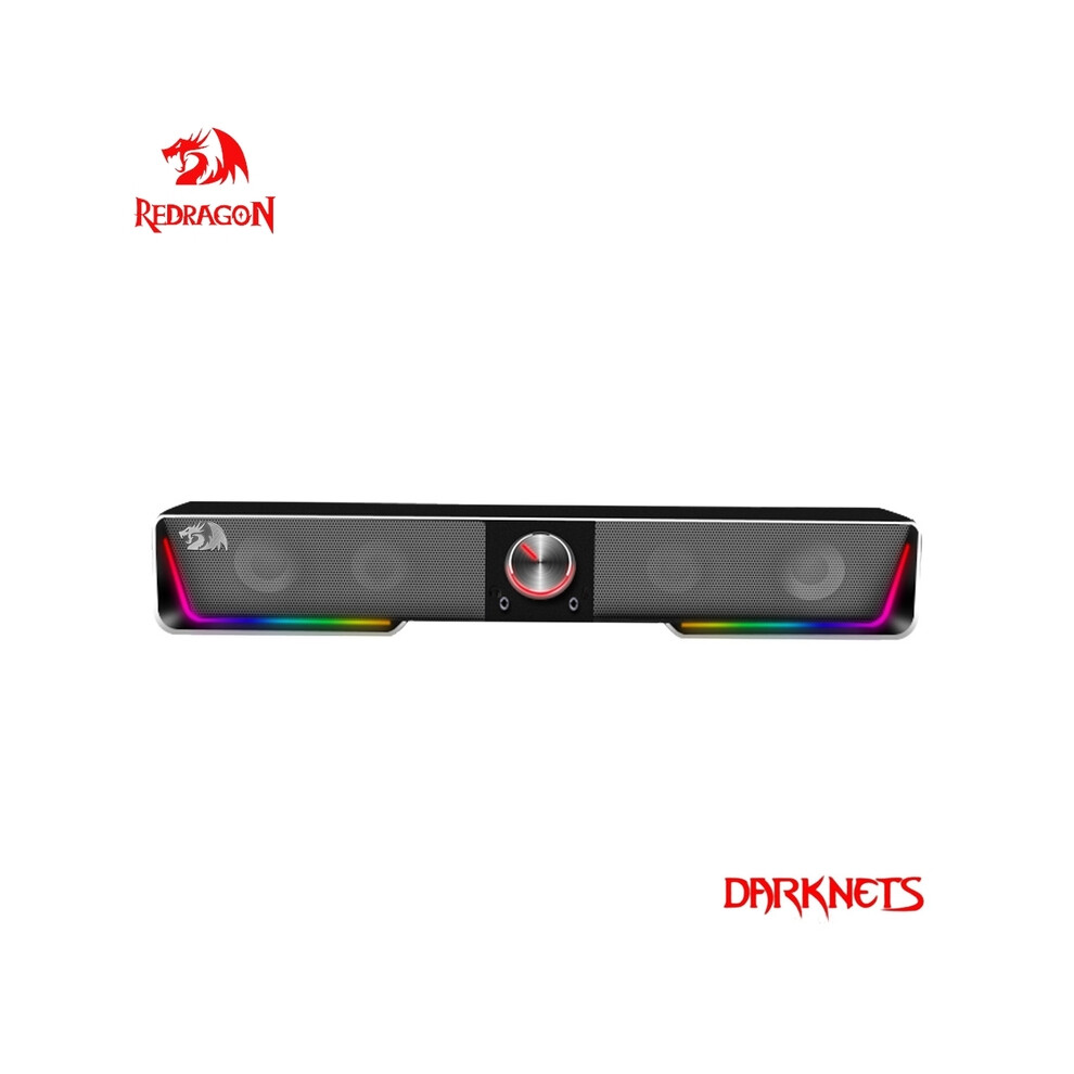 Redragon Gs570 Darknets Rgb Speakers Support Bluetooth Wireless Aux 3.5 Surround Column Sound Bar Loudspeakers 9008532408456