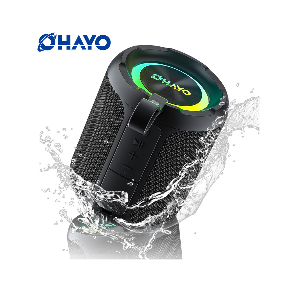 () Ohayo X3 Portable Bluetooth Speaker, Bt5.3 Wireless Speaker 40W Bass Diaphragms With Multi Rgb Black/Light 9008532408524