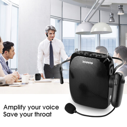 (Back UK plug) Wireless Portable Audio Loudspeaker USB Voice Amplifier For Teacher 2