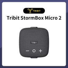 (Black) Tribit StormBox Micro 2 Portable Bluetooth Speaker 90dB Loud Sound Deep Bass IP67 Waterproof Camp Small