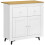 Homcom HOMCOM Sideboard Storage Cabinet Freestanding Kitchen Cupboard with Drawers 9