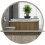 kleankin Round Mirror for Wall Makeup Mirror with Shelf Grey Wood Effect 9