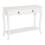 Homcom HOMCOM Console Table Sofa Side Desk with Storage Shelves Drawers for Entryway 2
