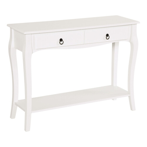 Homcom HOMCOM Console Table Sofa Side Desk with Storage Shelves Drawers for Entryway 1