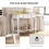 Homcom HOMCOM Console Table Sofa Side Desk with Storage Shelves Drawers for Entryway 6