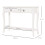 Homcom HOMCOM Console Table Sofa Side Desk with Storage Shelves Drawers for Entryway 3