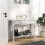 Homcom HOMCOM Console Table Sofa Side Desk with Storage Shelves Drawers for Entryway 1