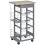 Homcom HOMCOM Multi-Use Kitchen Island Trolley Baskets Side Racks Drawer WorktopGrey 9