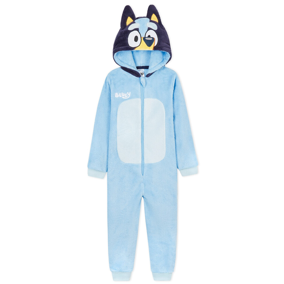 Bluey Fleece Pyjamas for Kids Boys Girls Blue  3-4 Years