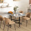 Homcom HOMCOM Drop Leaf Table with Wheels Folding Dining Table for Small Spaces, Grey 1