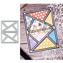 Triunghi dreptunghi de fundal metal taieturi de metal cadru patrat net card taiere matri?e taietoare stencils bricol album album decorativ emboss