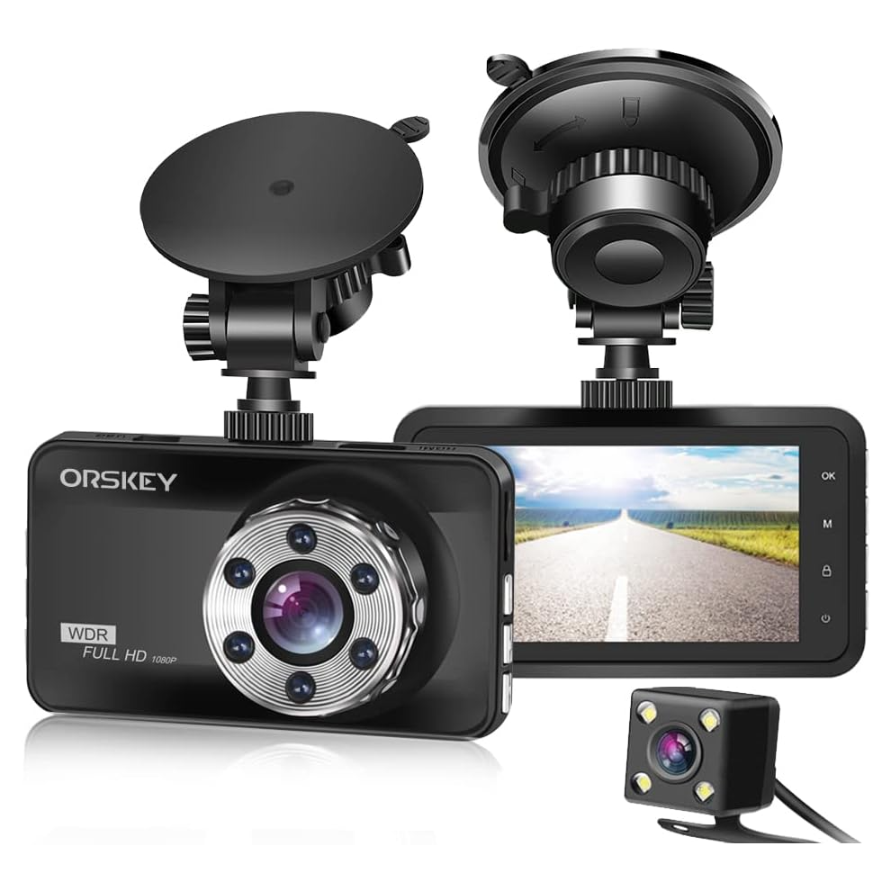 Orskey Dash Cam Front And Rear 1080P Full Hd Dual D 45838392