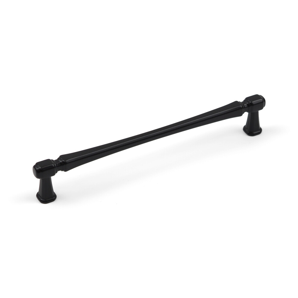 Handle & Home 160Mm Matt Black Cabinet Handle T-Bar Slim Broad Square Kitchen