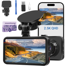 Dash Cam WiFi, Car Camera Dash Cam with 128GB Ca