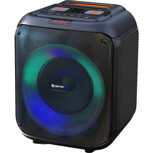 Denver Caixa de Som Bluetooth - Denver - Potente - Woofer 8 Polegadas - Portátil - TWS-AUX-USB